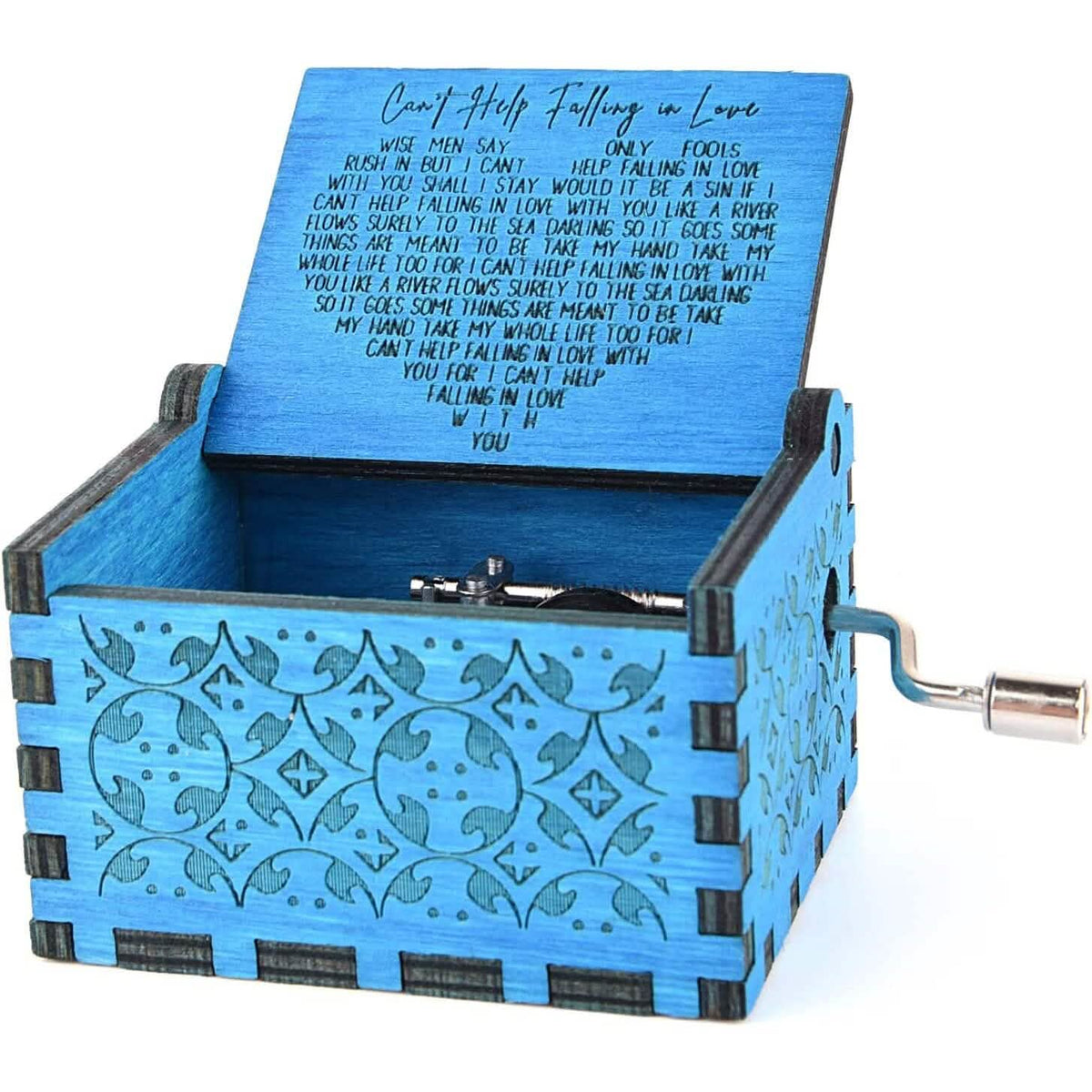 Antique Engraved Musical Box Can't Help Falling in Love - A-1 Thread Vault