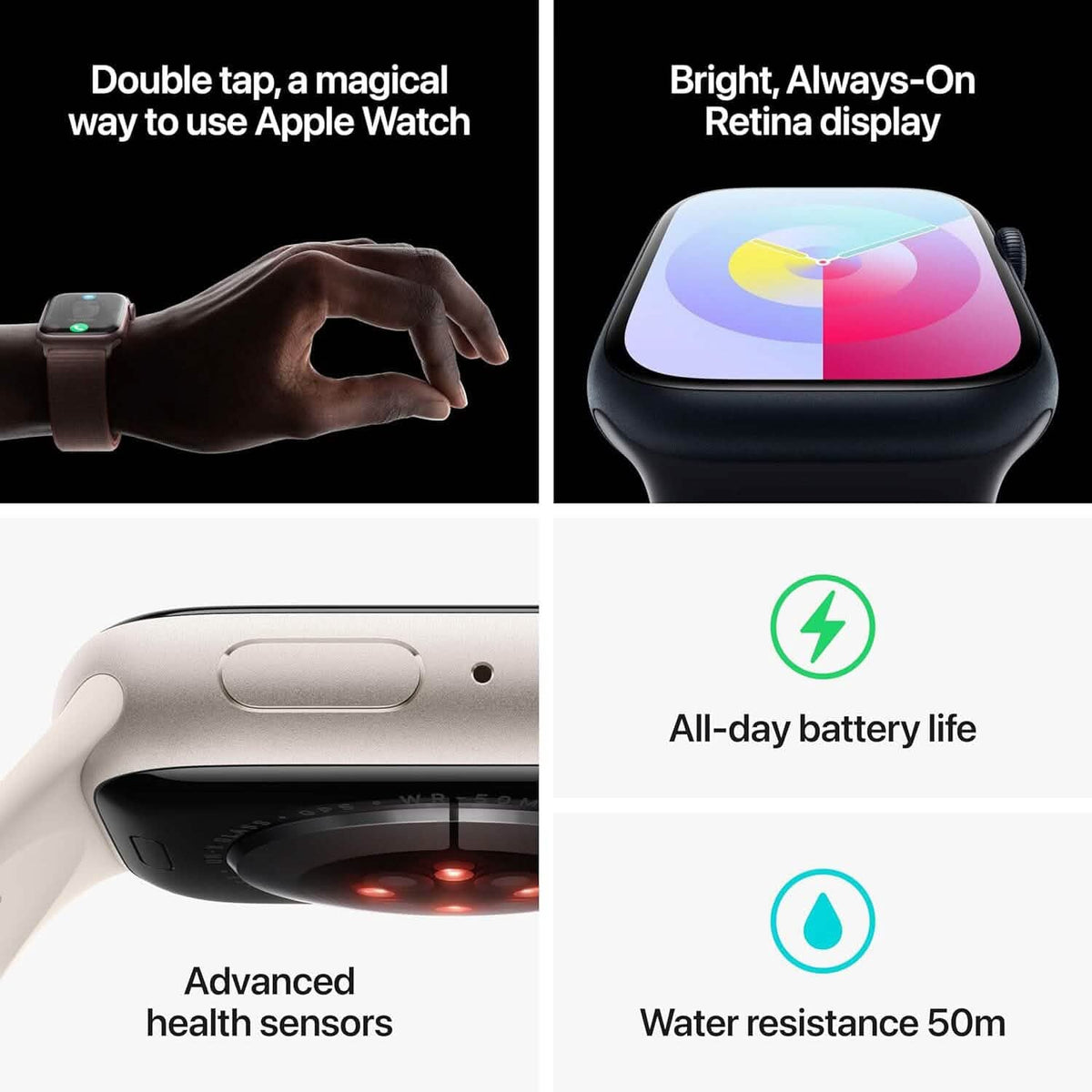 Apple Watch Series 9 GPS 41MM Smartwatch (Refurbished) - A-1 Thread Vault