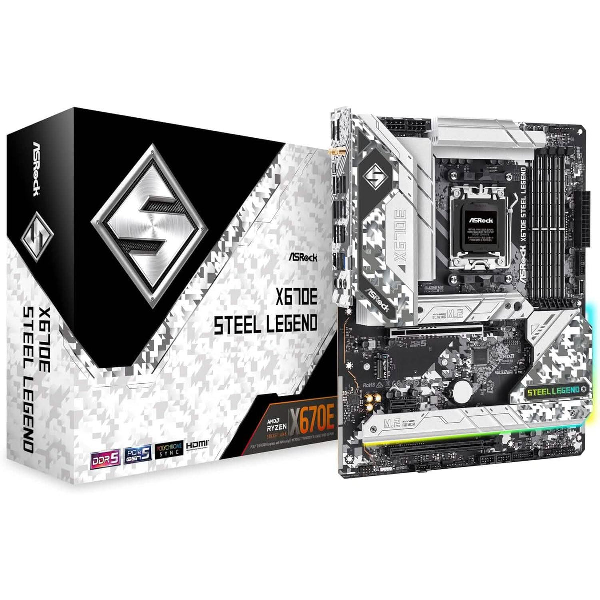 ASRock X670E Steel Legend Support AMD AM5 Ryzen Motherboard (Refurbished) - A-1 Thread Vault