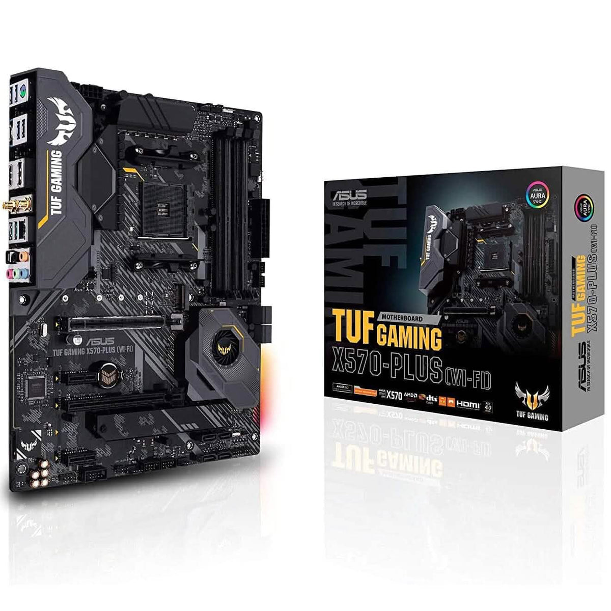 ASUS AM4 TUF Gaming X570-Plus Wi-Fi Zen 3 Ryzen 5000 and 3rd Gen Ryzen ATX Motherboard (Refurbished) - A-1 Thread Vault