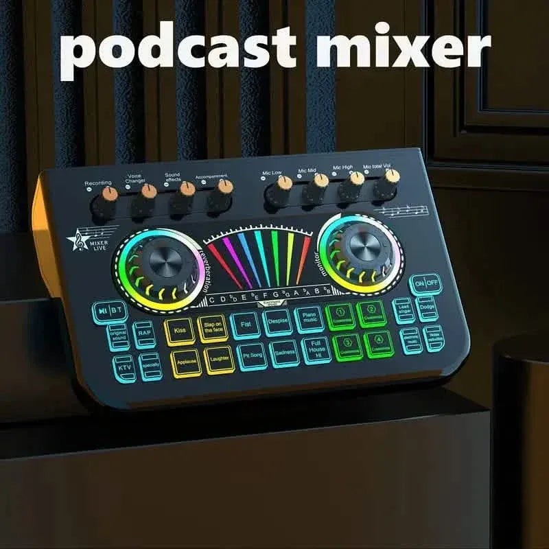 Audio Mixer, Live Sound Card And Audio Interface With DJ Mixer Effects And Voice Changer - A-1 Thread Vault