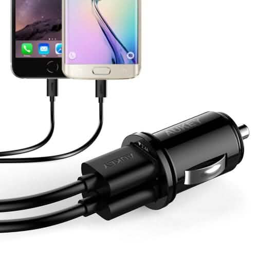 Aukey Universal True AiPOWER 24W 4.8A Dual Port Car Charger (Refurbished) - A-1 Thread Vault