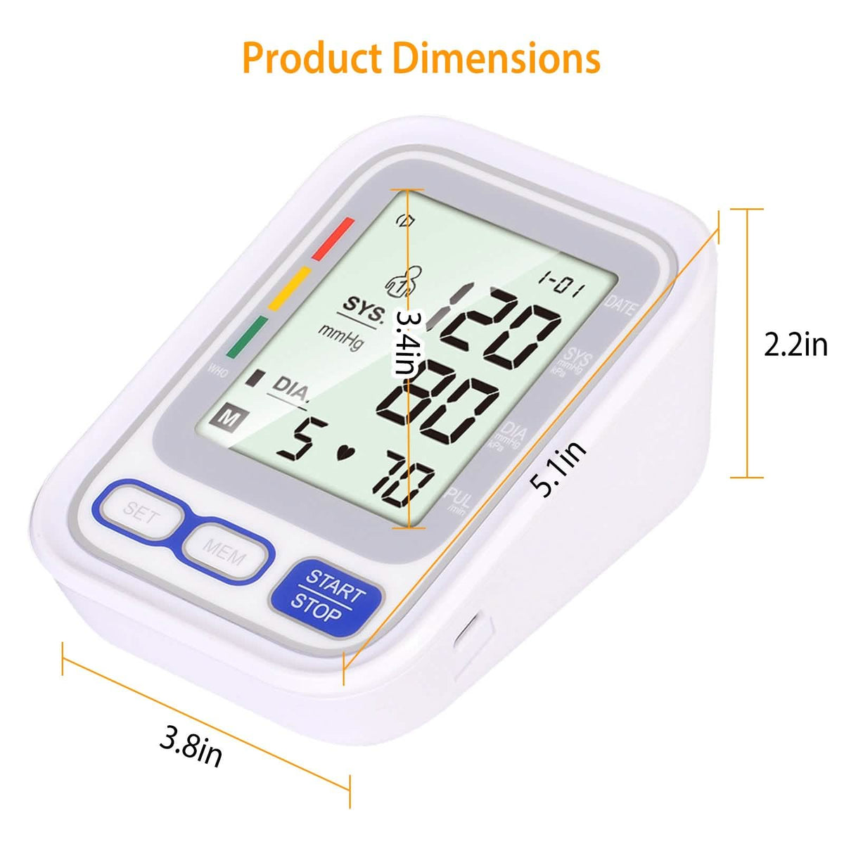 Automatic Arm Blood Pressure Monitor Digital - A-1 Thread Vault