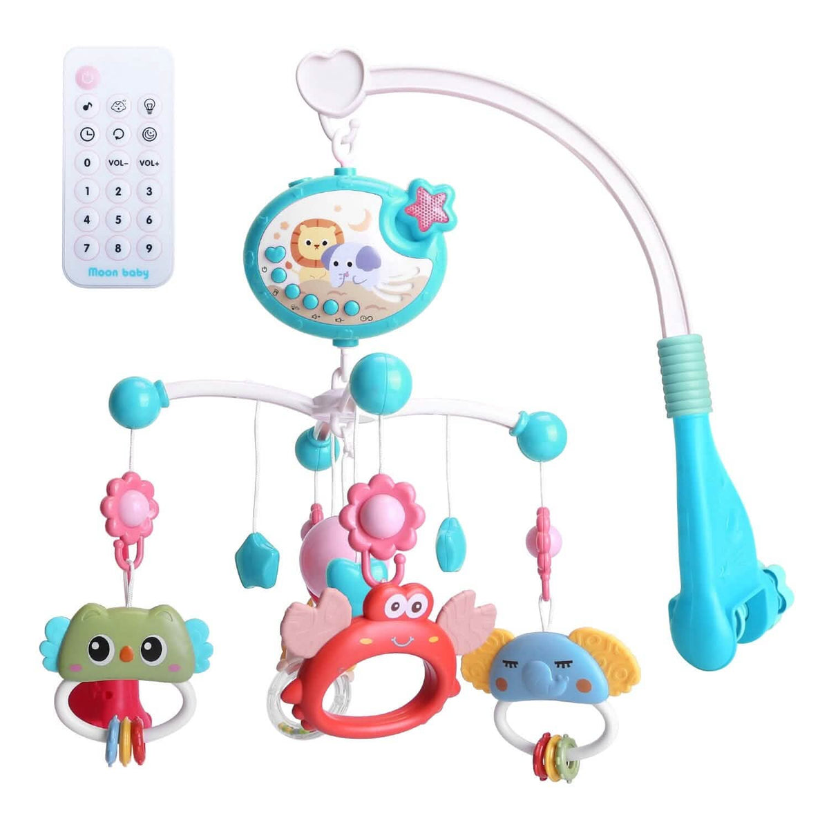 Baby Musical Crib Bed Bell Rotating Mobile Star Projection - A-1 Thread Vault