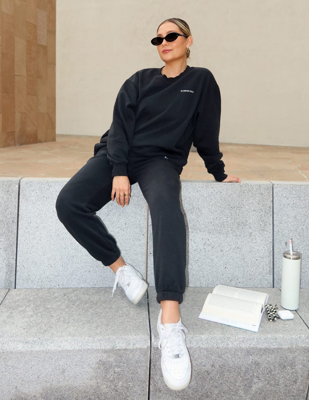 Basics Black Unisex Crewneck - A-1 Thread Vault