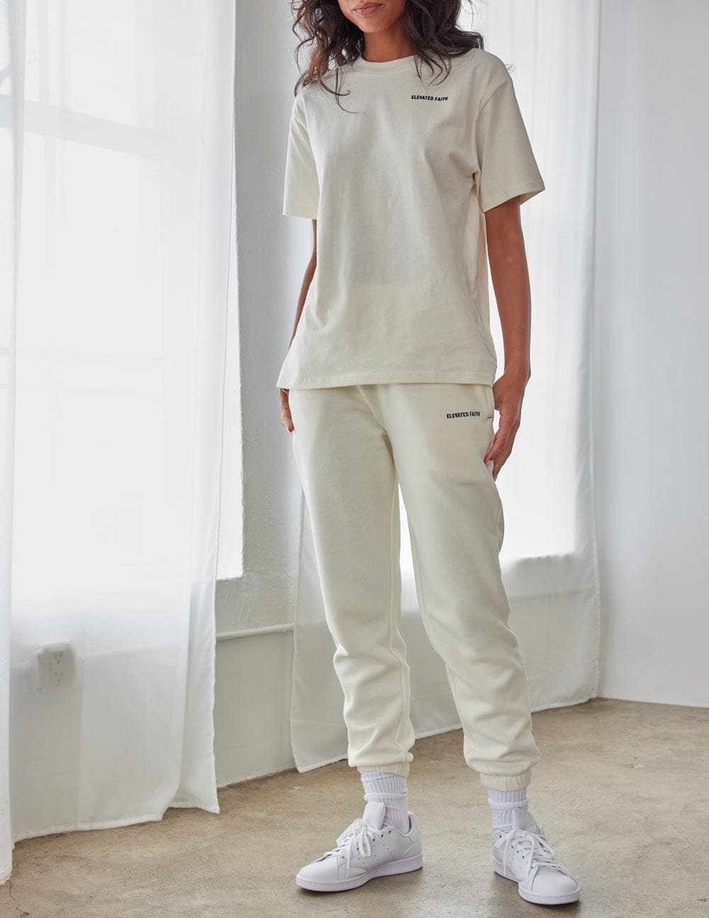 Basics White Sand Unisex Sweatpant - A-1 Thread Vault