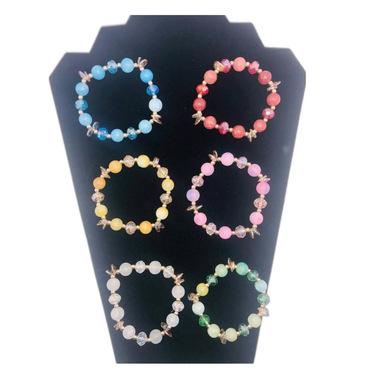 Beautiful Handmade Stone and Glass Beads Bracelets - A-1 Thread Vault