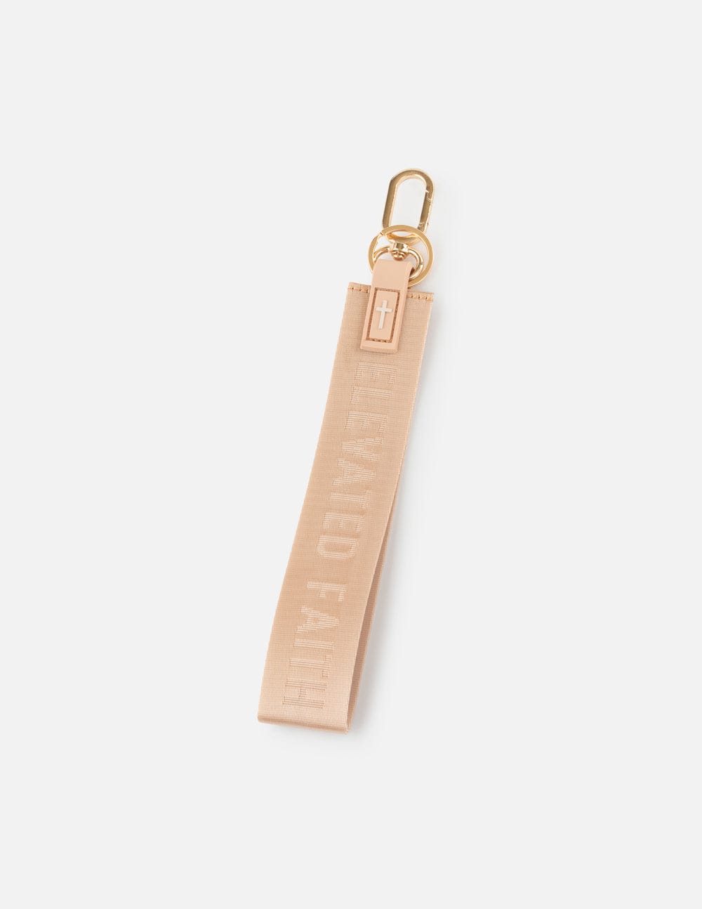 Beige Oversized Logo Keychain - A-1 Thread Vault