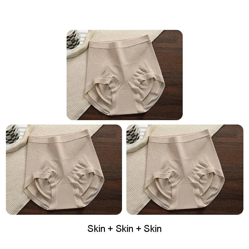 Belly Reducing Panties Set Pack Fashion Seamless Panties for Women Micro Underwear Soft Sports Women's Lingerie Sexy Briefs Lady - A-1 Thread Vault