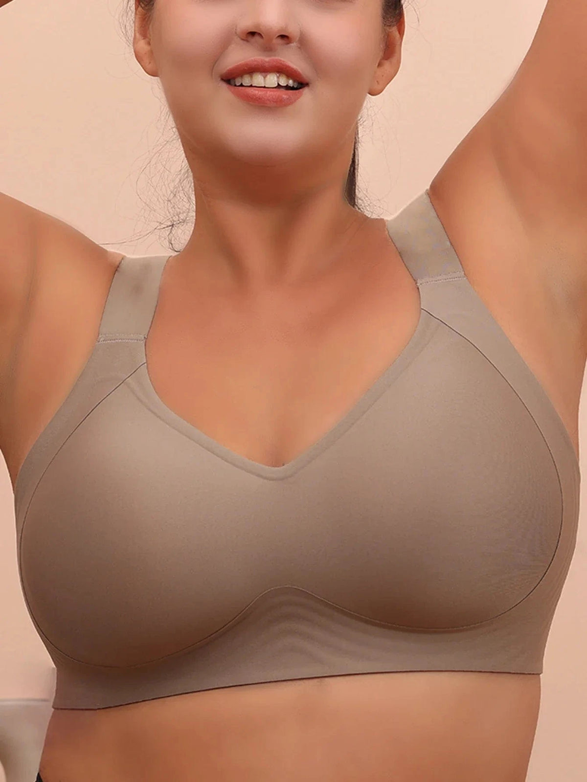 Big breasted sleeping bra for women 6XL without steel rims gathered without scars plus size vest yoga exercise anti sagging bra - A-1 Thread Vault
