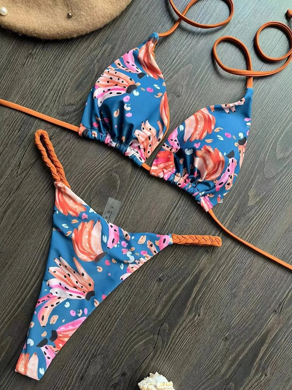 Bikini High Waist Swimsuit Sexy Thong Bikini Set Zebra Print Women Brazilian Swimwear 2023 New Biquini Swim Bathing Suits Women - A-1 Thread Vault