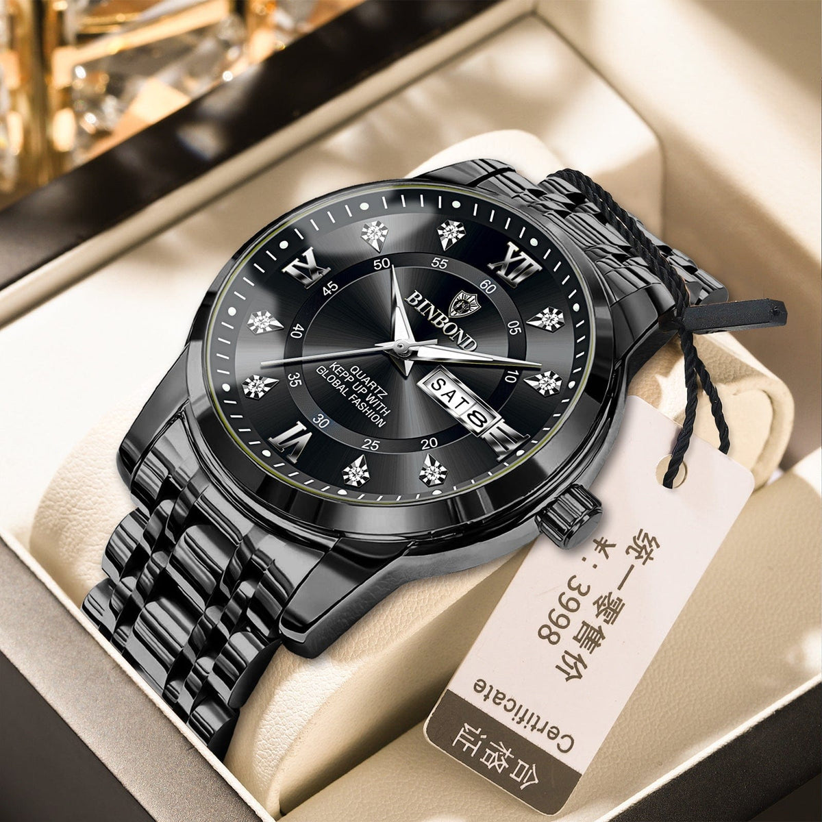 Binbang Business Light-Luxury Quartz Watch For Men - A-1 Thread Vault