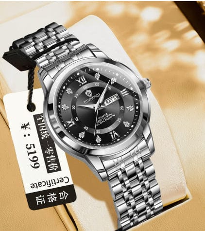 Binbang Business Light-Luxury Quartz Watch For Men - A-1 Thread Vault