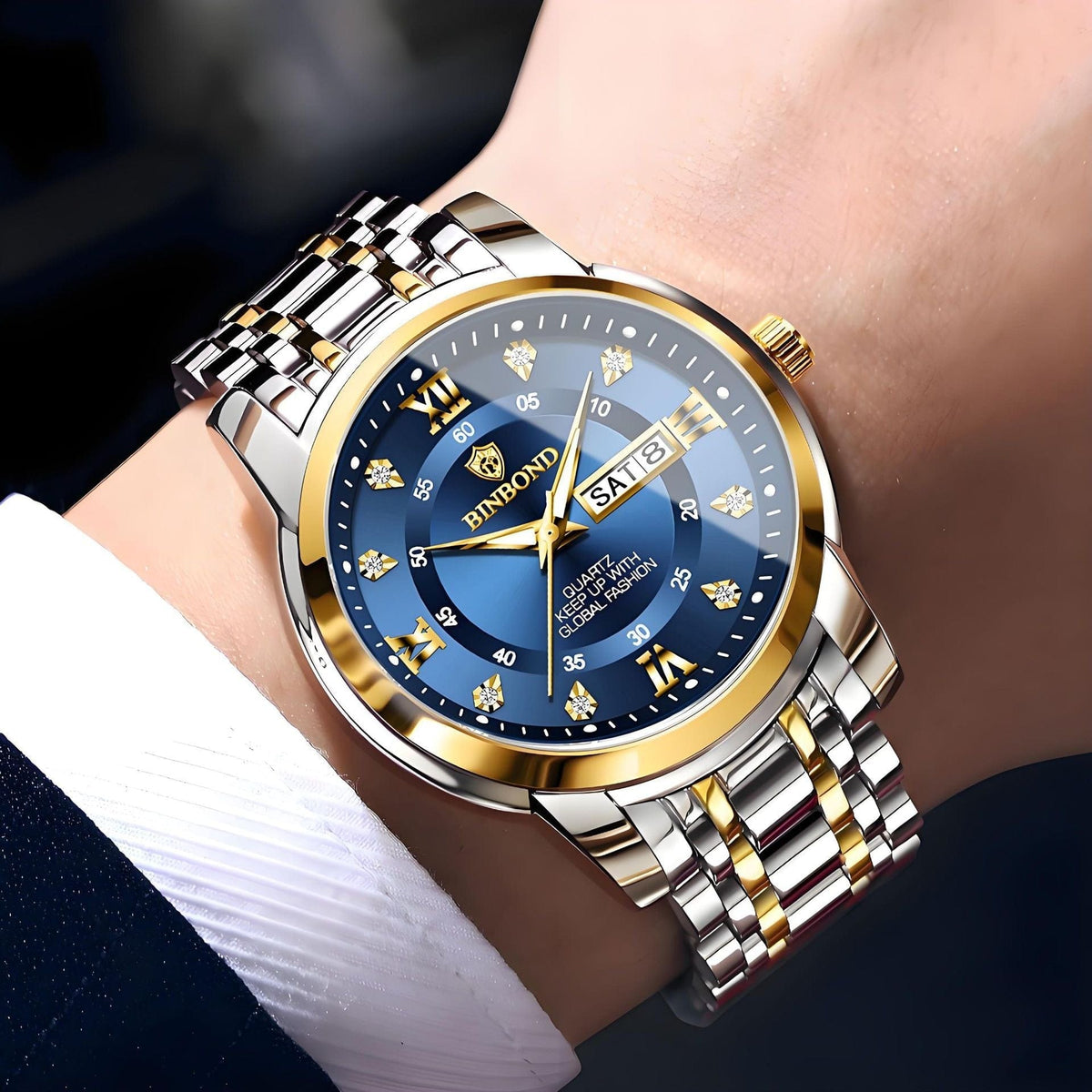 Binbang Business Light-Luxury Quartz Watch For Men - A-1 Thread Vault