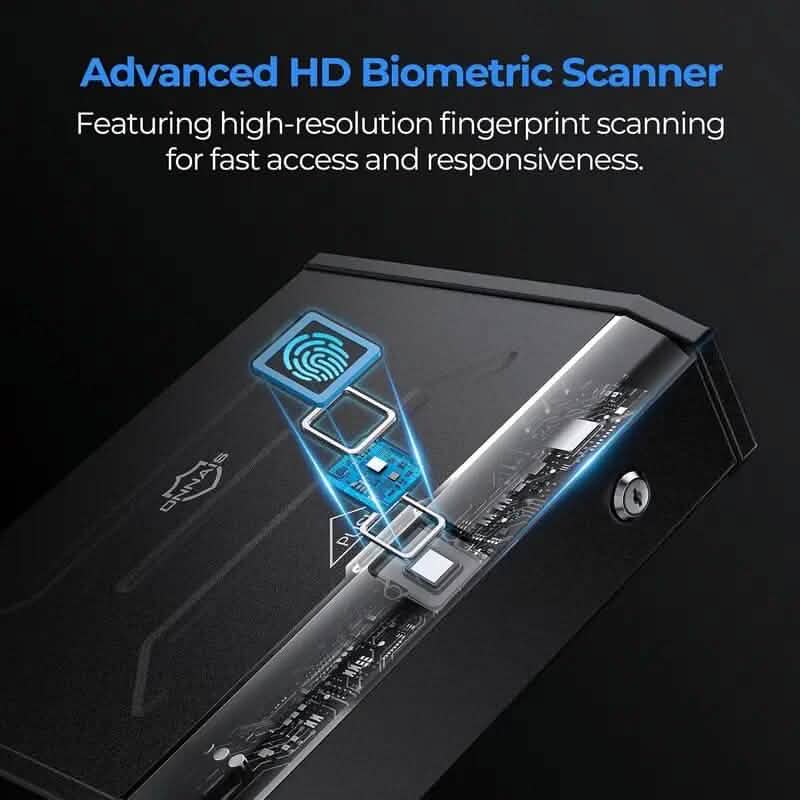 Biometric Gun Safe for Pistols - A-1 Thread Vault