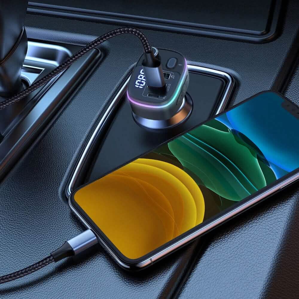 Bluetooth V5.0 FM Transmitter USB Car Charger - A-1 Thread Vault