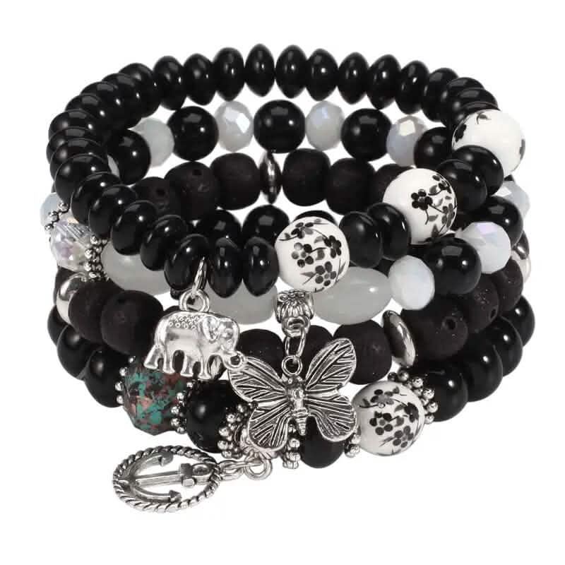 Bohemian Layered Beaded Bracelet - A-1 Thread Vault