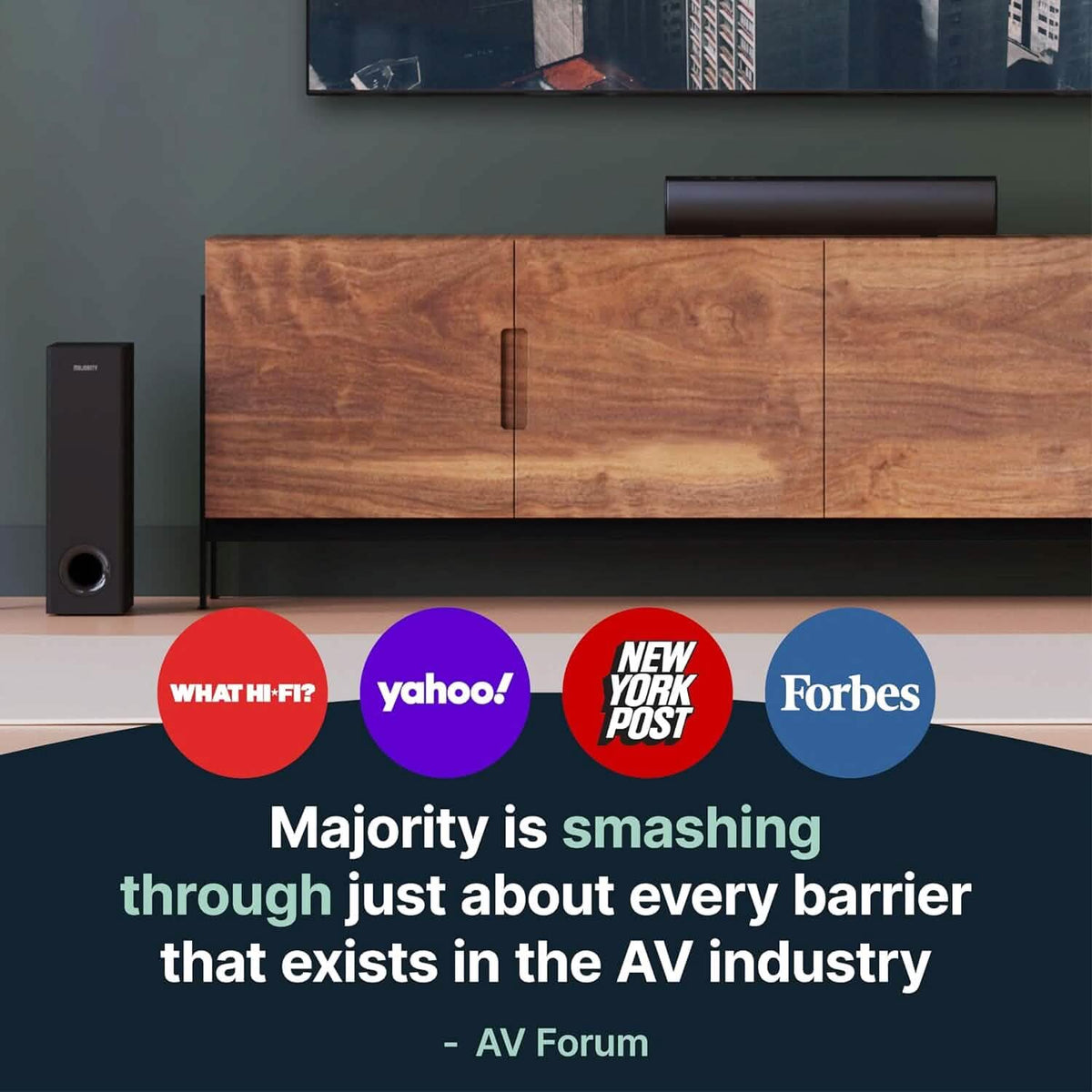 Bowfell Majority Sound Bar 2.0 Bluetooth TV Sound Bar (Refurbished) - A-1 Thread Vault