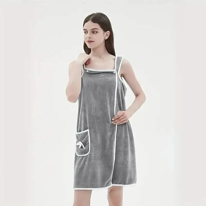 Bowknot Wearable Bath Towel for Adults - A-1 Thread Vault
