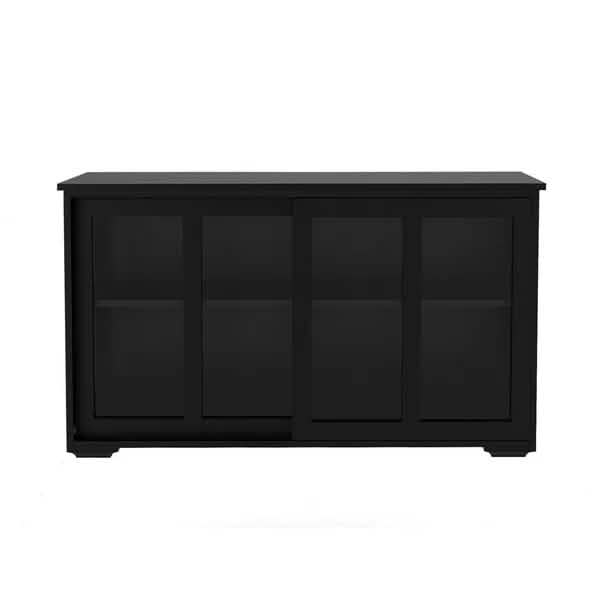 Buffet Sideboard with Sliding Glass Door and Adjustable Shelf - A-1 Thread Vault