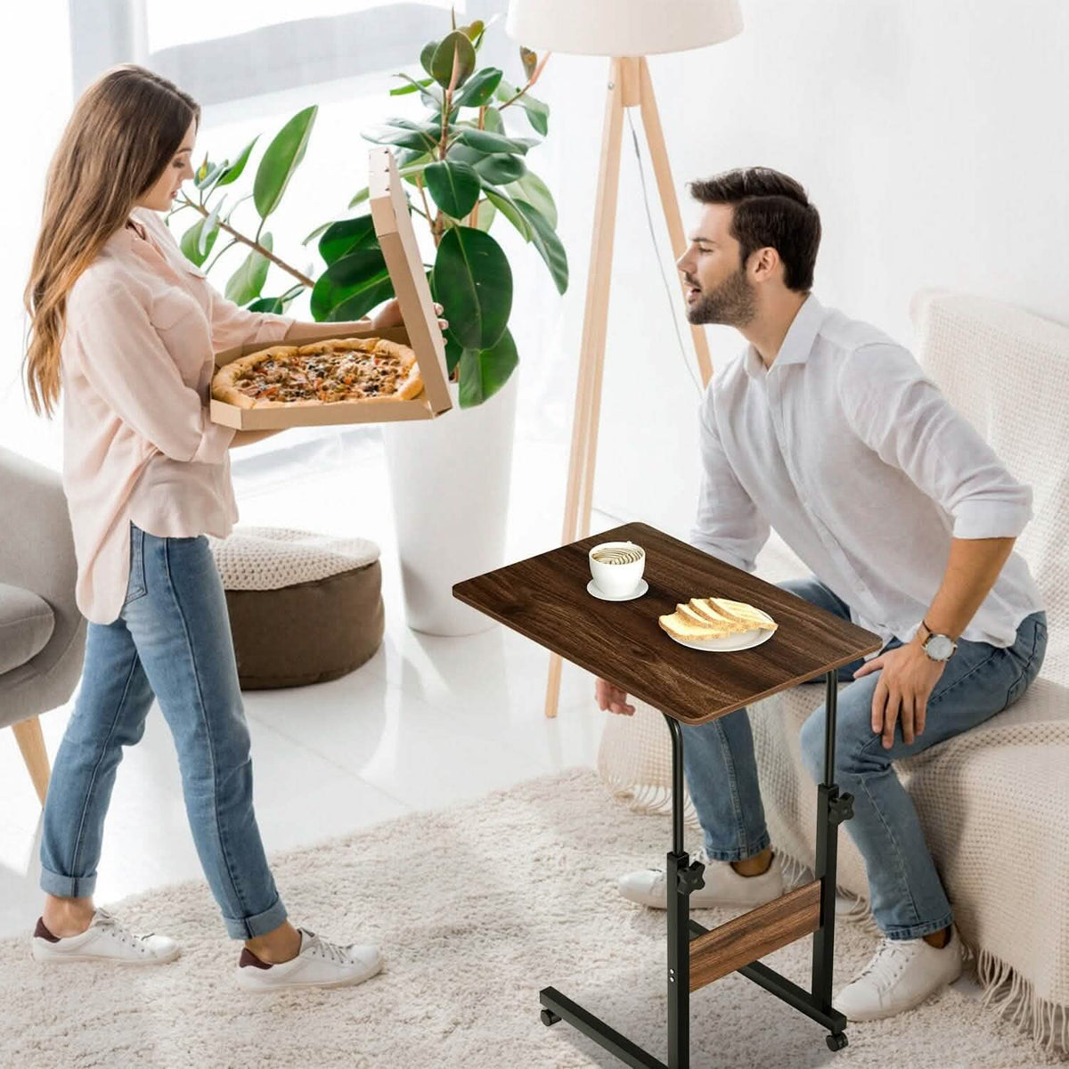 C Side Laptop Small Slim Snack Side Table - A-1 Thread Vault