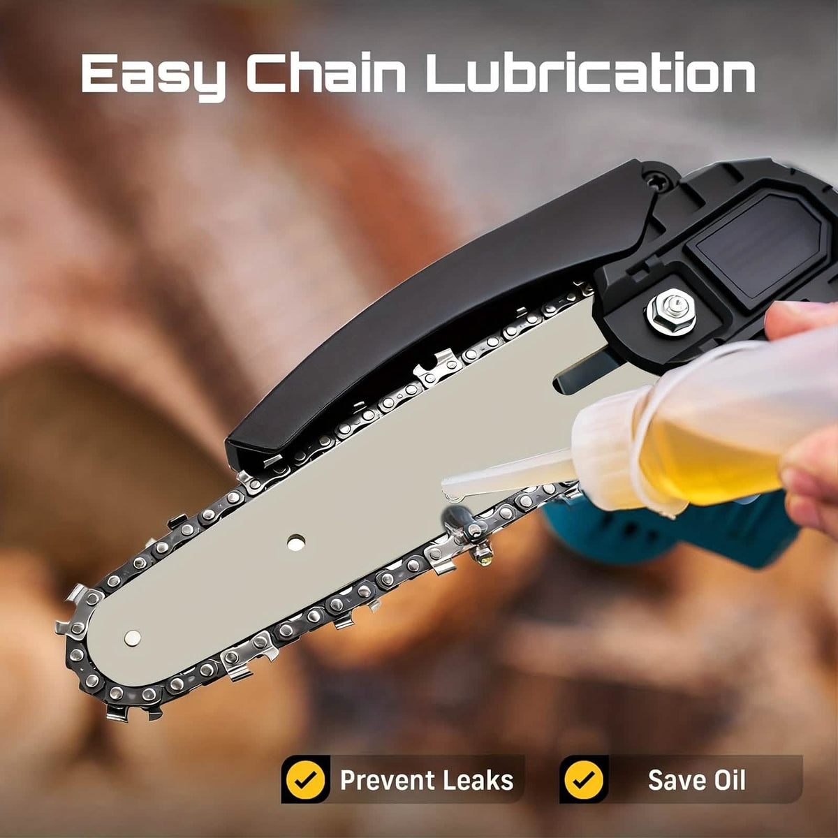 6-inch Cordless Mini Chainsaw – Handheld Electric, Lightweight, Battery-Powered - A-1 Thread Vault