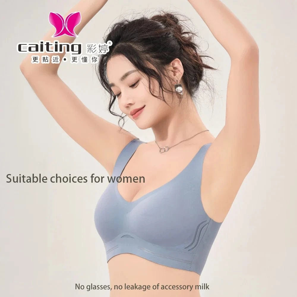 CAITING Seamless Bra Women good quality women underwear No trace Tops Sexy Wireless Women's Underwear Vest-style push-up bra - A-1 Thread Vault