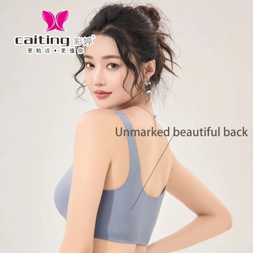 CAITING Seamless Bra Women good quality women underwear No trace Tops Sexy Wireless Women's Underwear Vest-style push-up bra - A-1 Thread Vault