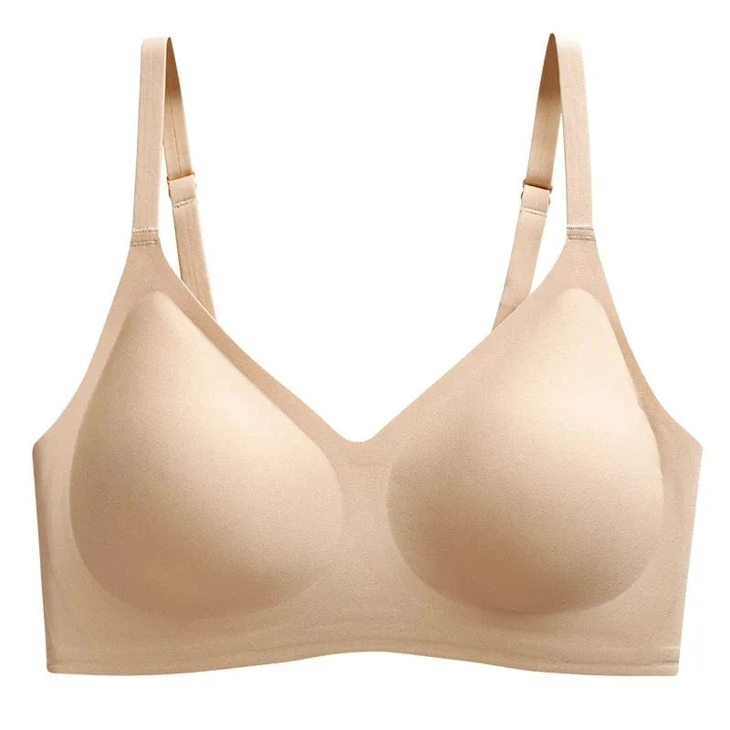 CAITING Seamless Wireless Bra for Women – Ultra-Soft Comfortable Everyday Lingerie with Light Support, Invisible Under T-Shirts - A-1 Thread Vault