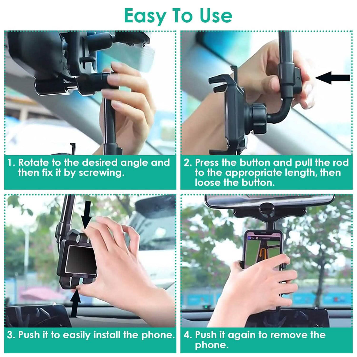 Car Mobile Phone Holder Bracket - A-1 Thread Vault