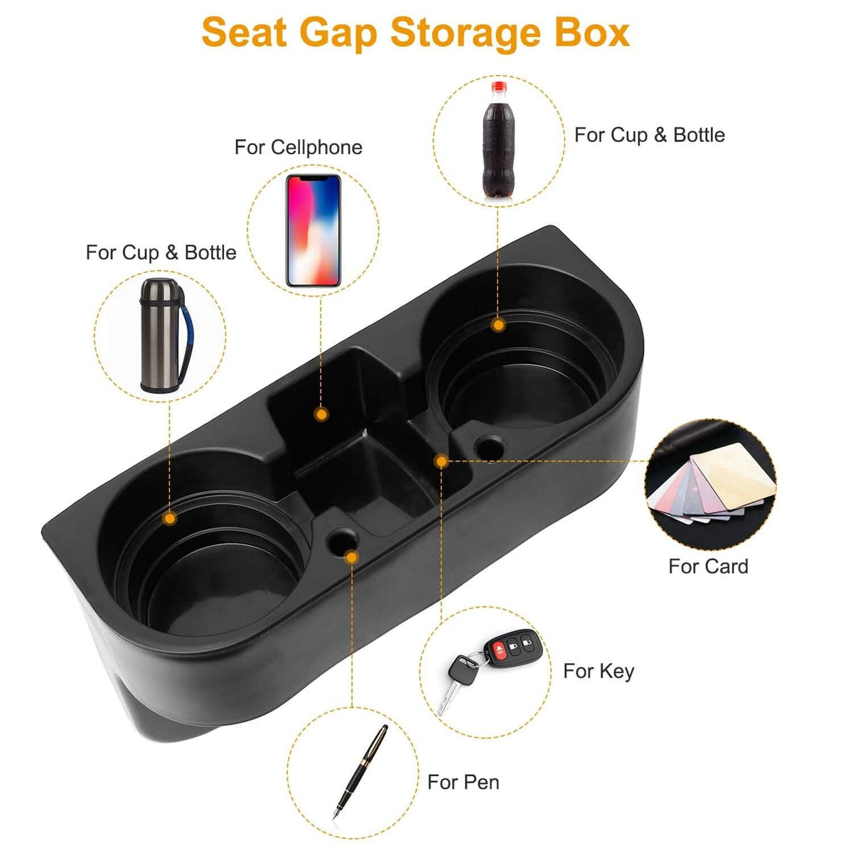 Car Seam Cup Holder Seat Gap Wedge - A-1 Thread Vault