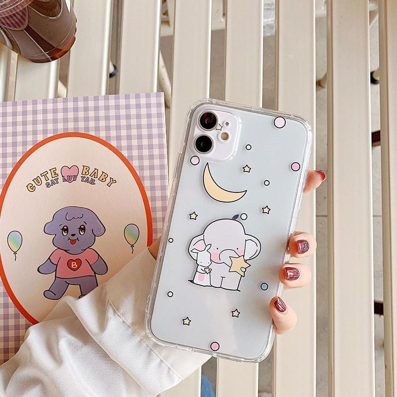 Cartoon Elephant Shockproof iPhone Case - A-1 Thread Vault