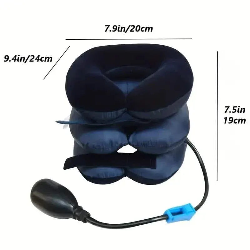 Cervical Neck Traction Device Inflatable Neck Stretcher - A-1 Thread Vault