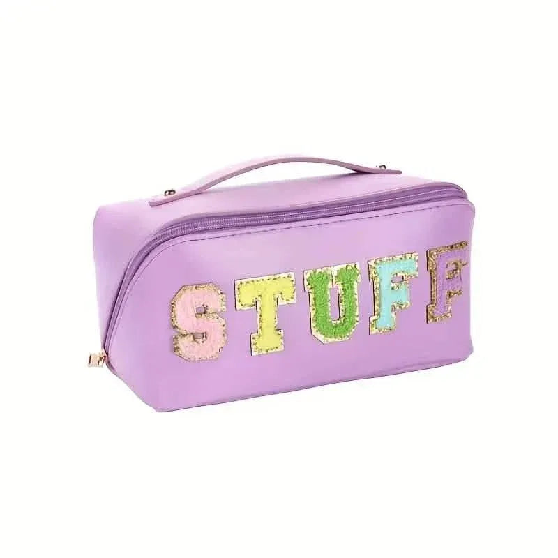 Chenille Letter Patches Cosmetic Bag - A-1 Thread Vault