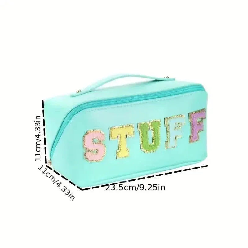 Chenille Letter Patches Cosmetic Bag - A-1 Thread Vault