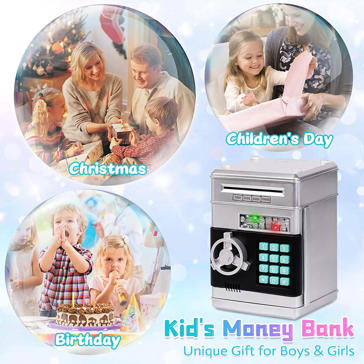 Children's Cartoon Password Box Piggy Bank - A-1 Thread Vault