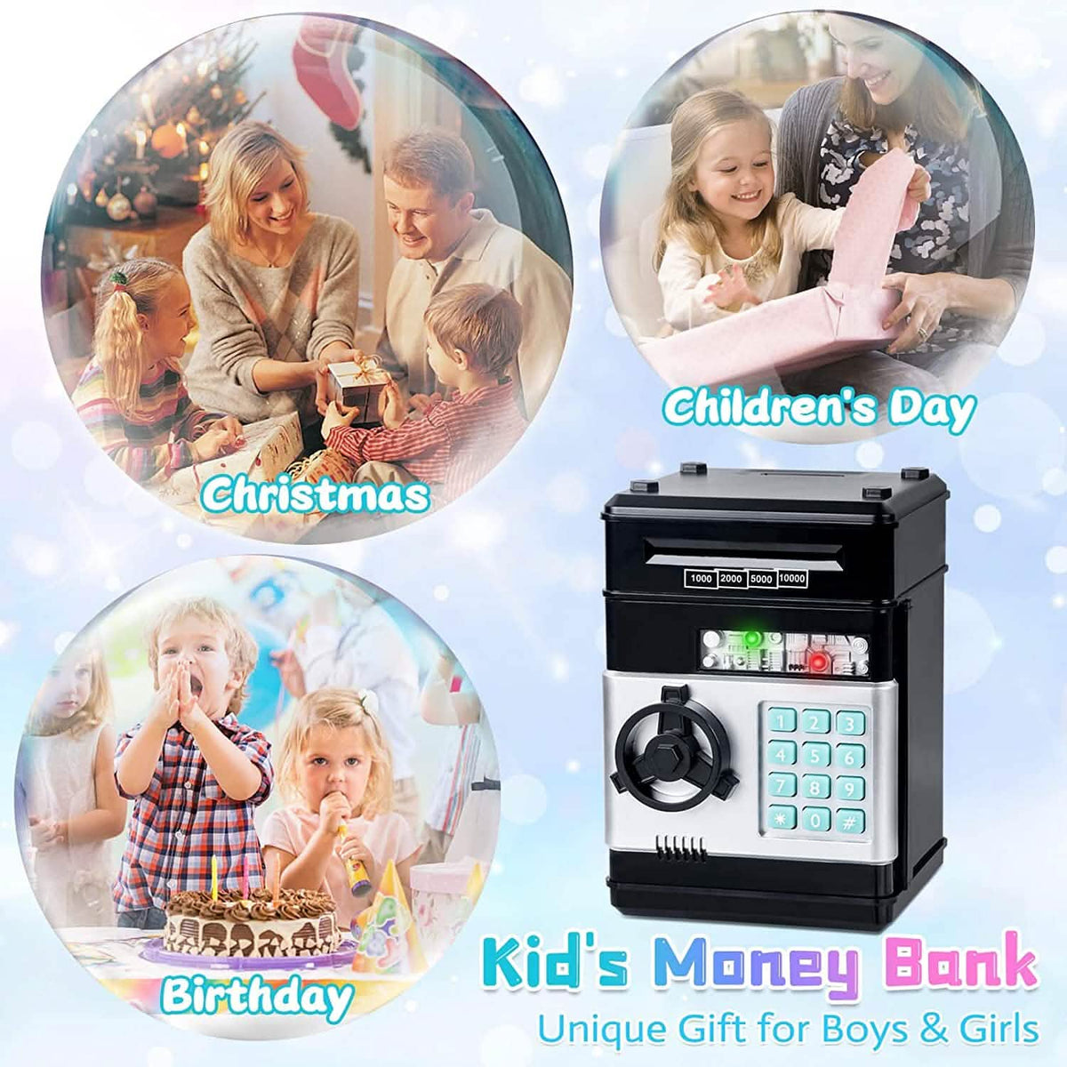 Children's Cartoon Password Box Piggy Bank - A-1 Thread Vault
