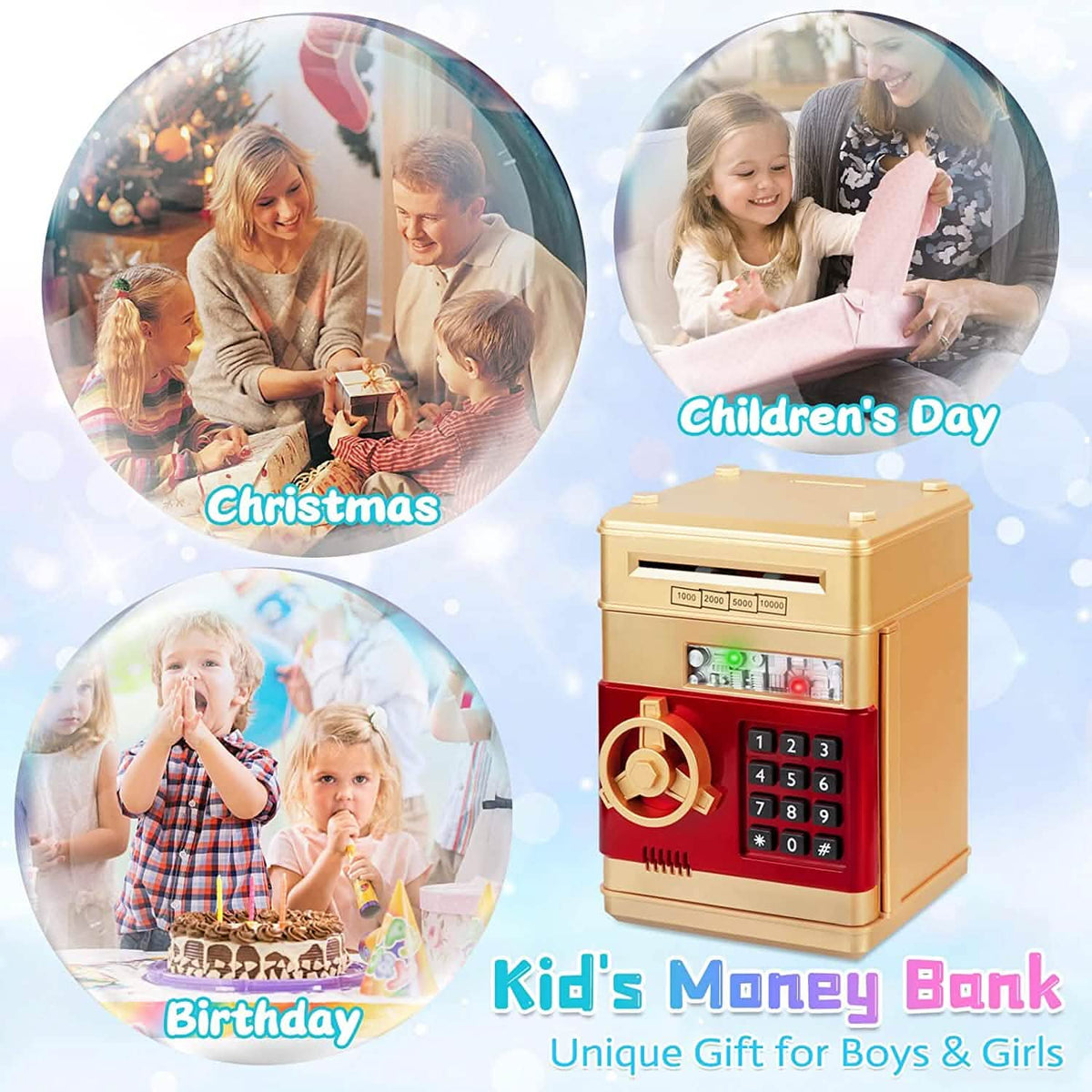 Children's Cartoon Password Box Piggy Bank - A-1 Thread Vault