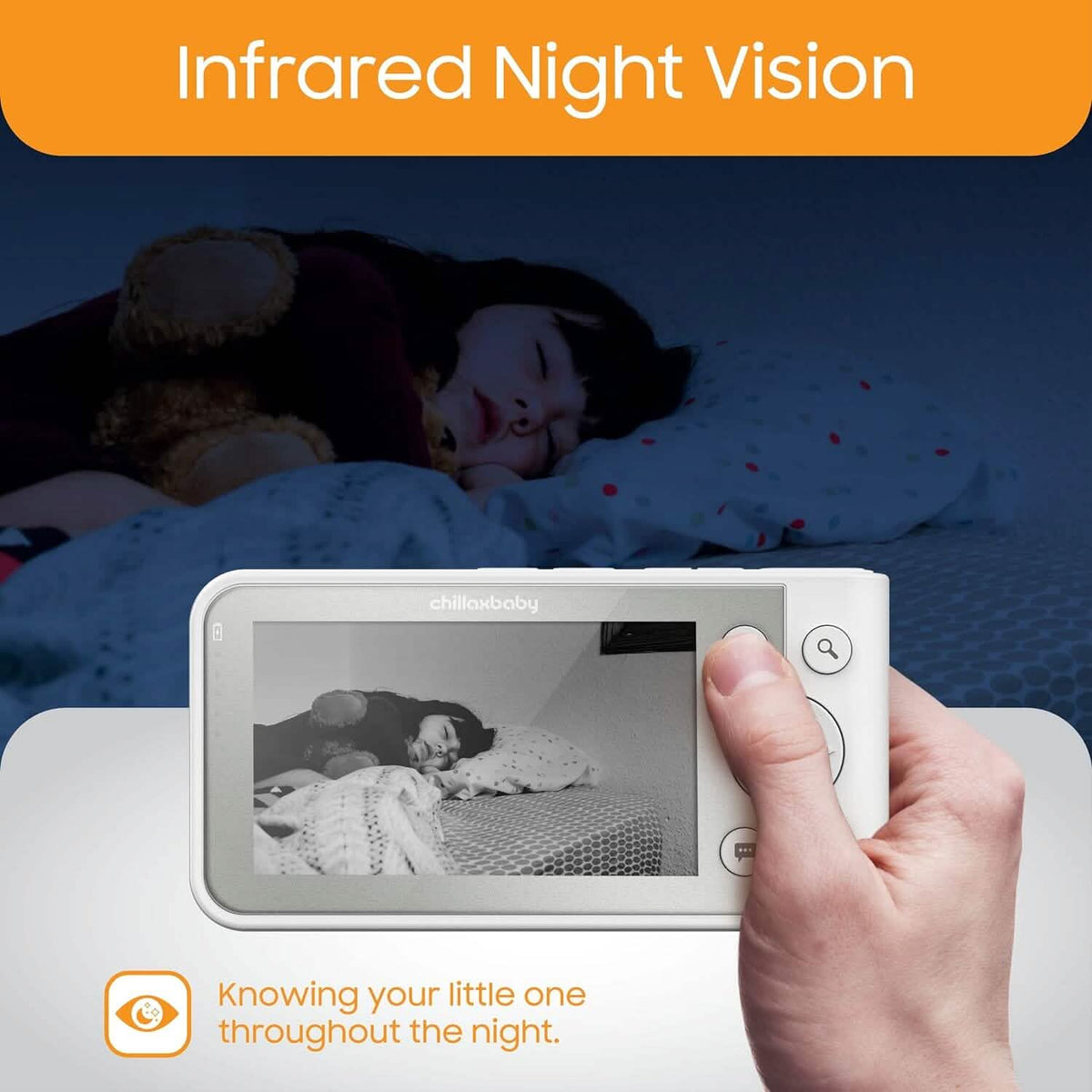 Chillax Giraffe Pro 1080p Camera and 4.3” Video Smart Baby Monitor (Refurbished) - A-1 Thread Vault