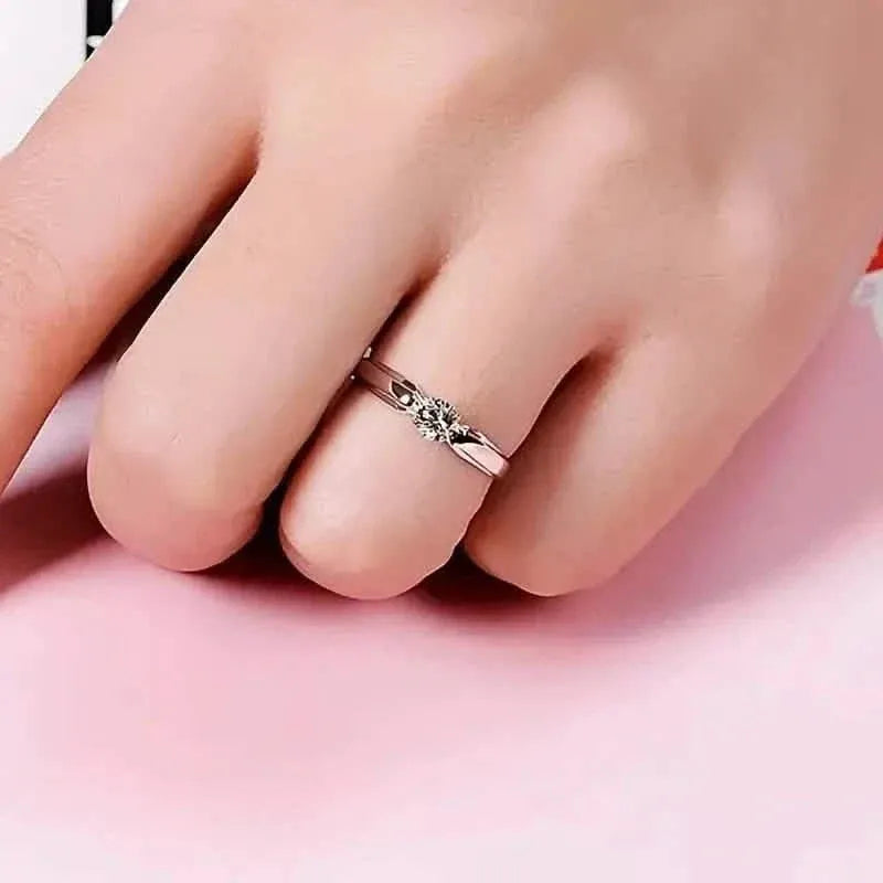 Classic 4-prong Set Round Zirconia Ring For Women - A-1 Thread Vault