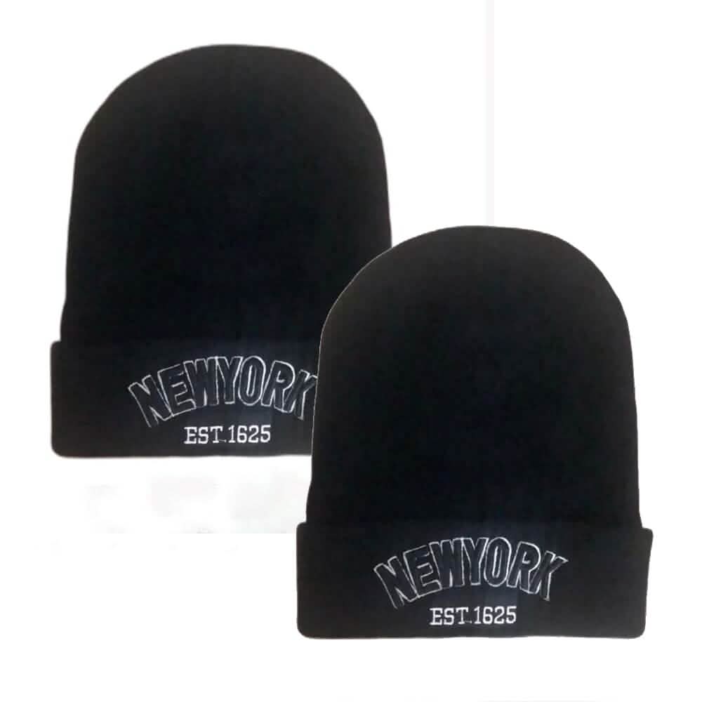 Classic NY Winter Hat Beanies with Thick Fur - A-1 Thread Vault