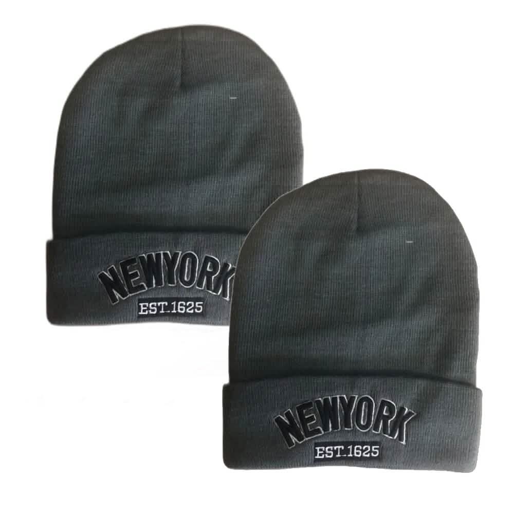 Classic NY Winter Hat Beanies with Thick Fur - A-1 Thread Vault