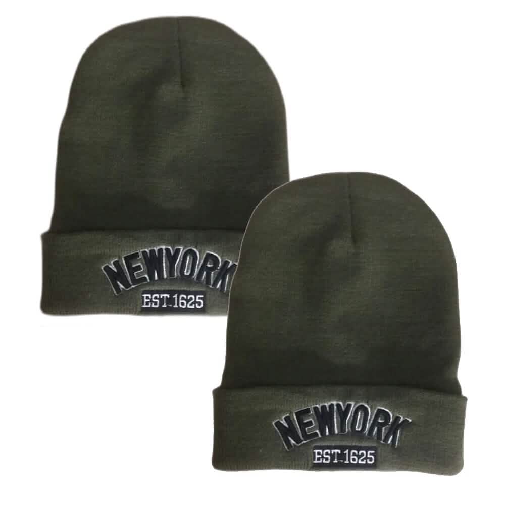Classic NY Winter Hat Beanies with Thick Fur - A-1 Thread Vault