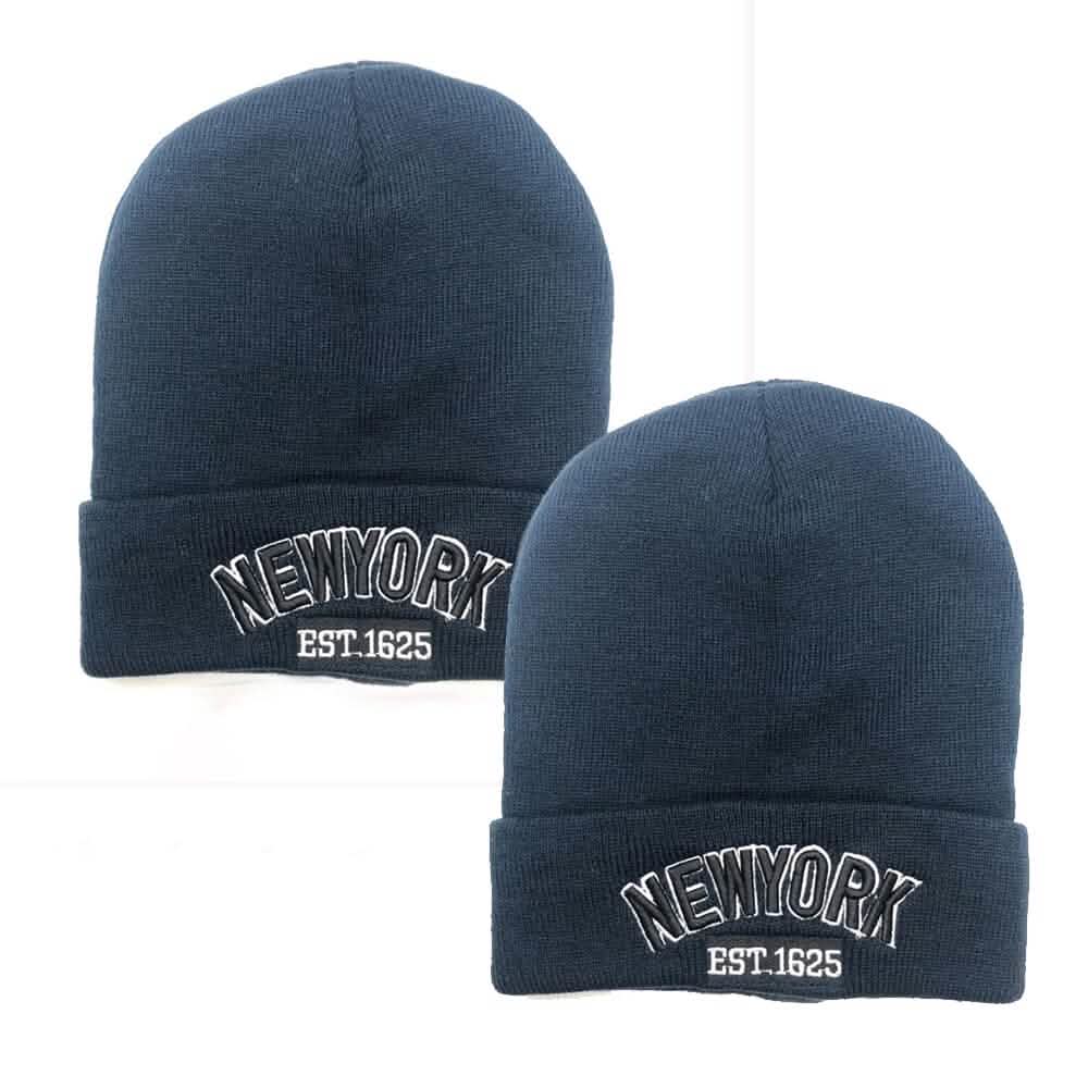 Classic NY Winter Hat Beanies with Thick Fur - A-1 Thread Vault