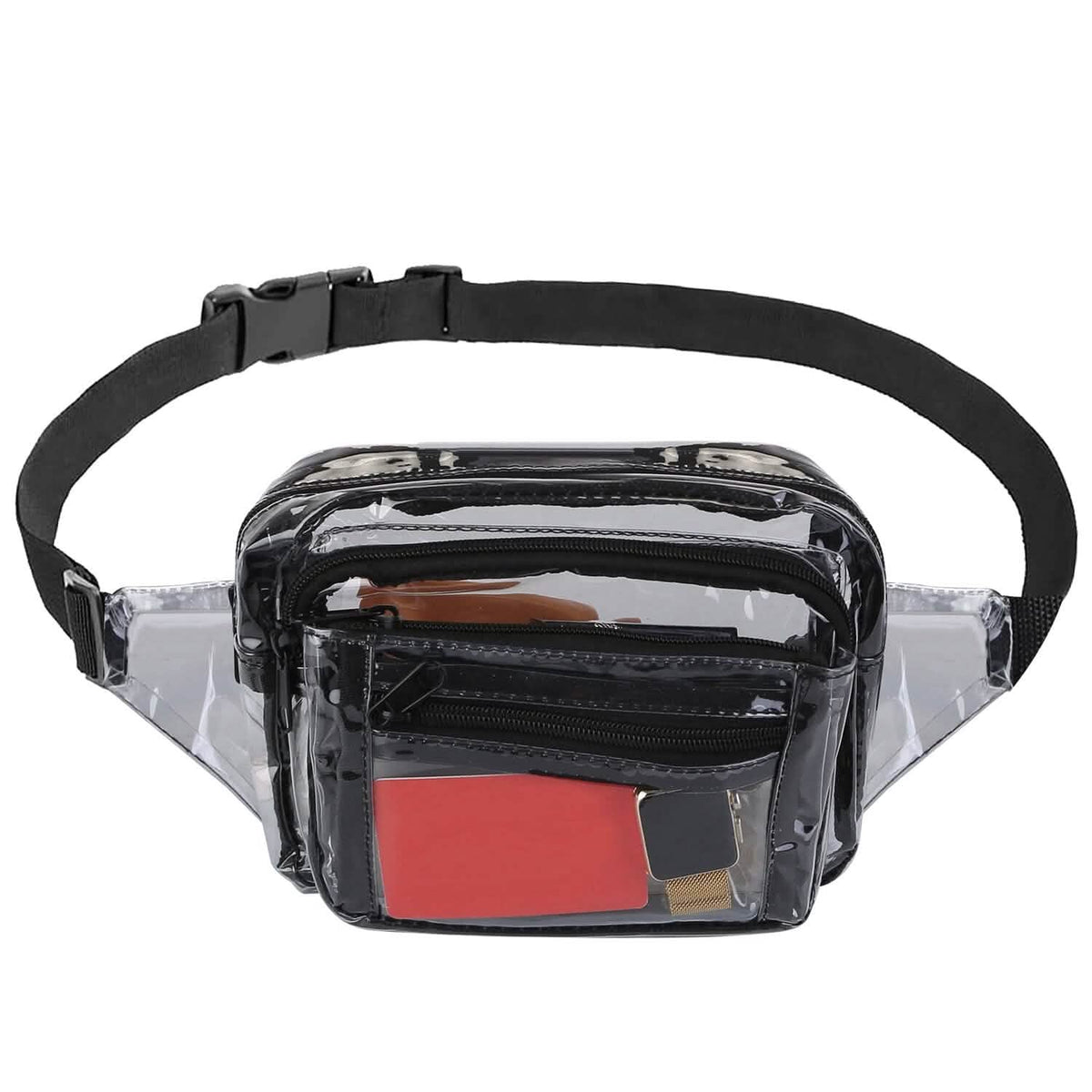 Clear Fanny Pack Unisex Transparent Waist Pouch Belt Bag - A-1 Thread Vault