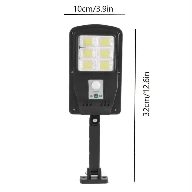 COB Solar Street Lights Remote Control Motion Sensor Security Wall Light with 3 Modes - A-1 Thread Vault