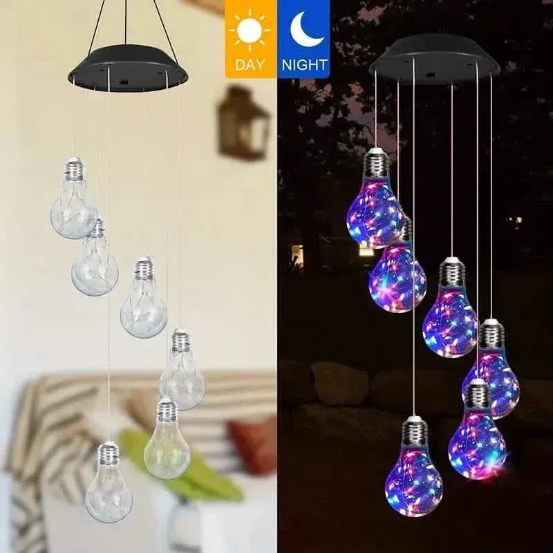 Colorful Lights Solar Wind Chimes for Outside - A-1 Thread Vault