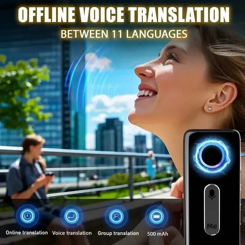 Compact Language Translator – 136 Languages, Two-Way Voice, Portable - A-1 Thread Vault