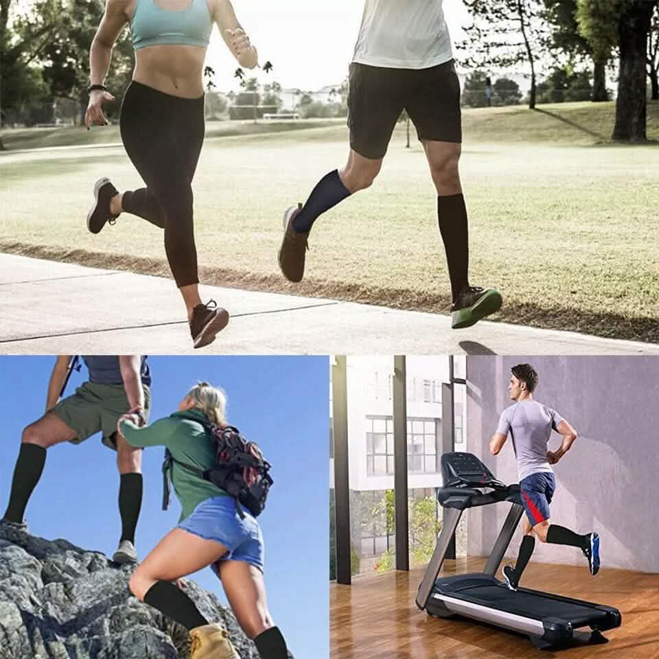 Copper Compression Socks 20-30mmHg Graduated Support L/XL for Men and Women - A-1 Thread Vault