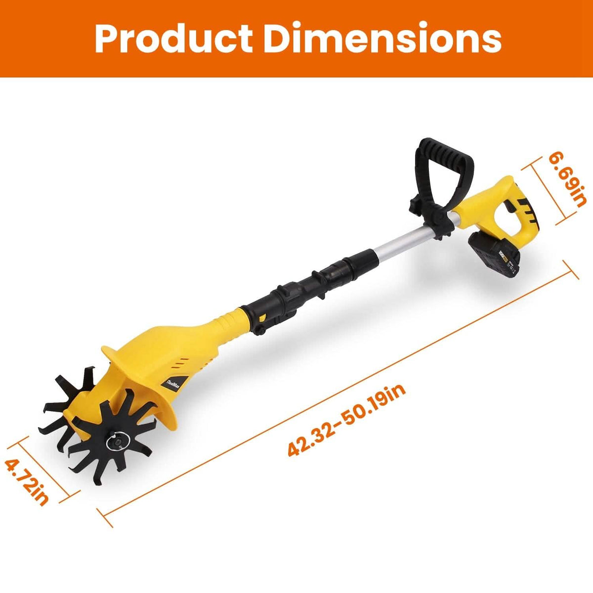 Cordless Electric Garden Tiller Cultivator With 20V Rechargeable Battery - A-1 Thread Vault